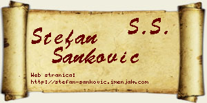 Stefan Sanković vizit kartica